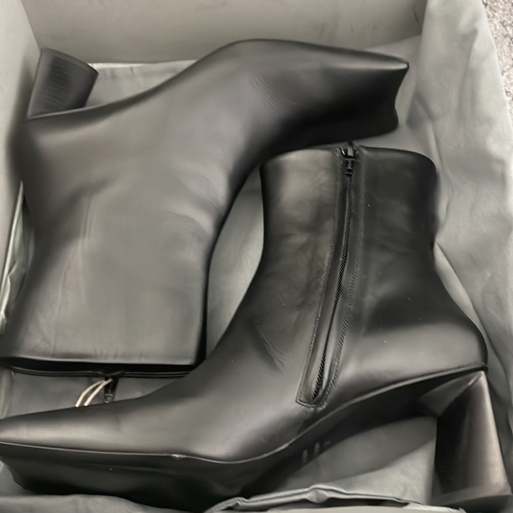 Balenciaga moon bootie boot black leather 38 - Picture 9 of 11
